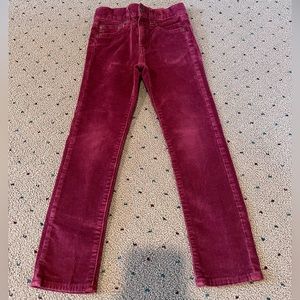 J Crew boys’ burnt maroon red Corduroy pants in stretch fit size 8
